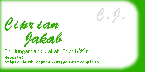 ciprian jakab business card